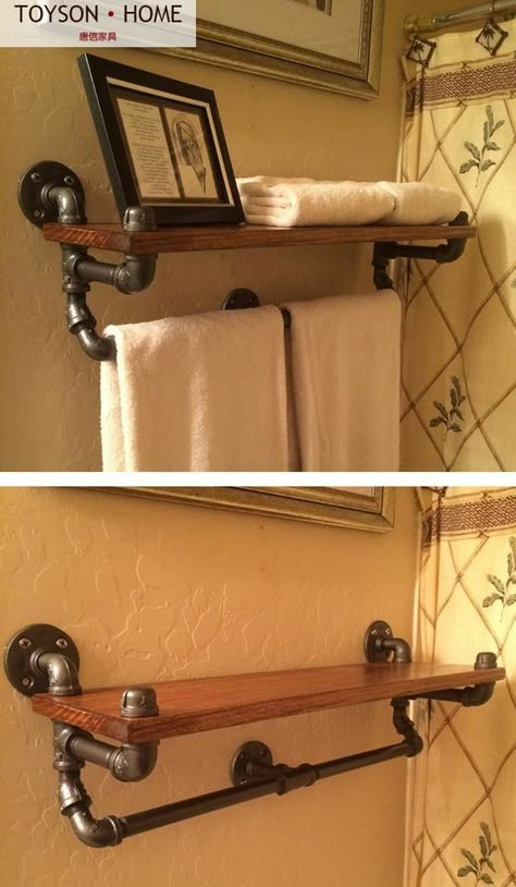 Steam Punk Home, Punk Home Decor, Steampunk Room, Pipe Shelving, Industrial Home Decor, Industrial Pipe Shelves, Industrial Home, Pipe Decor, Diy Pipe