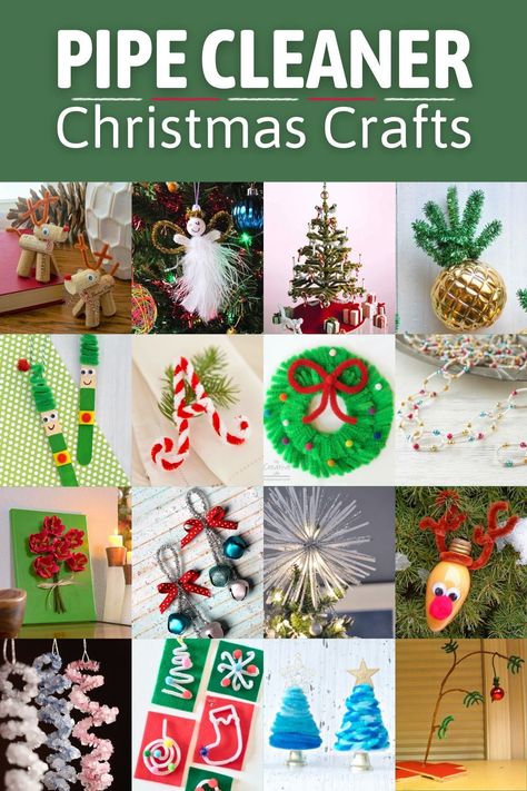 With this list of pipe cleaner Christmas crafts, you and your kids can have some amazing holiday fun with little to no messy cleanup! Pipe Cleaner Christmas Crafts, Christmas Crafts Pipe Cleaners, Pipe Cleaner Christmas, German Christmas Traditions, Charlie Brown Christmas Tree, Kids Christmas Ornaments, Handmade Christmas Crafts, Fun Christmas Crafts, Christmas Themes Decorations