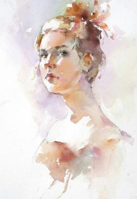 Watercolor Face, Watercolor Art Face, Watercolor Portrait Painting, Painting People, 수채화 그림, Watercolor Artists, Watercolor Inspiration, Watercolor Portraits, Face Art