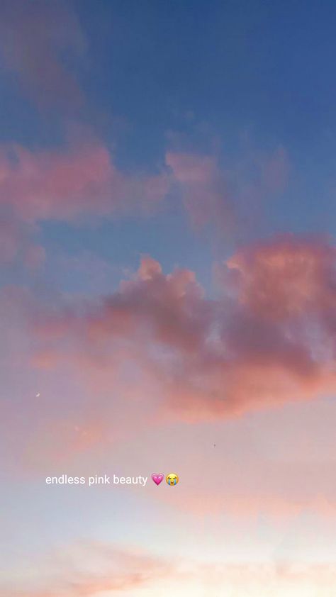 Pink Sky Captions Instagram, Sky Captions, Snap Stories, Cloud Quotes, Sunset Captions, Sky Quotes, Instagram Captions Clever, Aesthetic Captions, Pretty Skies