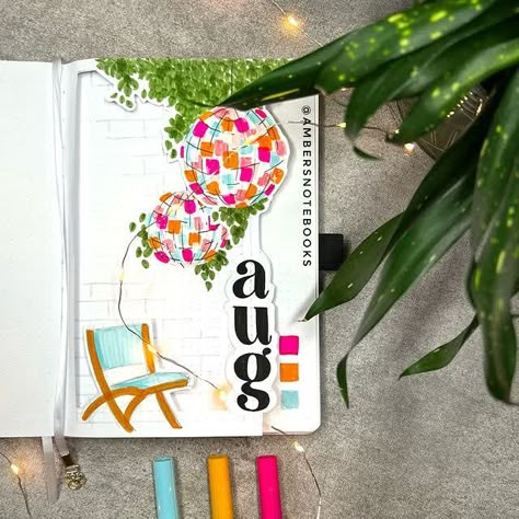 Disco Ball Bullet Journal, Disco Ball Theme, Bujo 2023, Journal Painting, Retro Disco Ball, Bullet Journal 2022, Bujo Themes, February Bullet Journal, Journal Cover Page