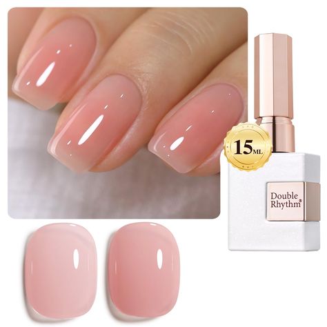 PRICES MAY VARY. All SEASON GEL POLISH: 1 pc 15ml jelly gel nail polish, need to be cured under UV or LED Lamp for 60-122s. Must apply with Base Gel and Top Coat. Please shake the bottle or warm it with hot water before use, to acheive a better effect. HIGH DURABILITY: Easy to apply even for the beginner, effect last long for 30 days and bring you high gloss shine under proper application. It is an ESSENTIAL for every nail art lover! HEALTHY FORMULA: 11 toxin free ingredient makes it a healthy n Uv Nail Polish, Sheer Nails, Polish Art, Nail Polish Art, Blush Nails, Best Nail Polish, Uv Nails, Pink Nail Polish, Jelly Nails