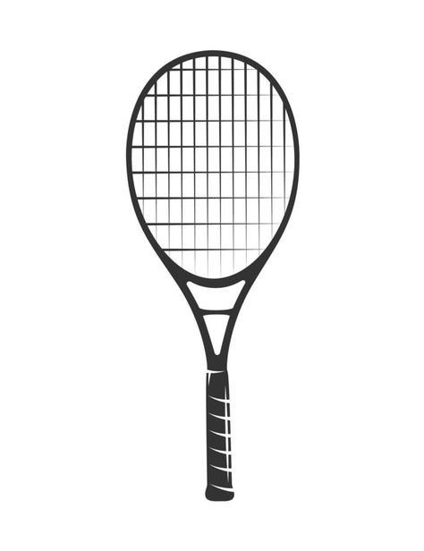 Lawn tennis racket isolated on white background Wonderland Design, Lawn Tennis, December 2024, Background Background, Background White, Vector Pattern, Tennis Racket, Daily Reminder, White Background