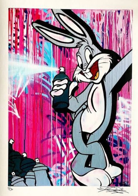 Bugs Bunny Pictures, Disney Pop Art, Pop Art Drawing, Bunny Wallpaper, Dope Cartoon Art, Bunny Art, Mini Canvas Art, Bugs Bunny, Old Wallpaper