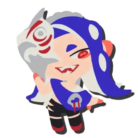 Shiver Splatoon Art, Shiver Splatoon Pfps, Splatoon Chibi, Shiver Splatoon, Splatoon Squid, Nintendo Splatoon, Splatoon Art, Splatoon Comics, Squid Game