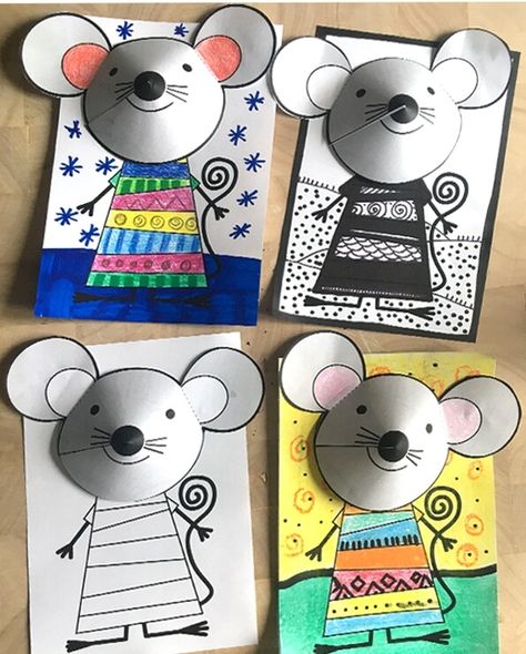 Chinese New Year Rat Crafts for Kids 4 Rat Crafts, Chinese New Year Crafts For Kids, Chinese New Year Crafts, Mouse Crafts, Chinese Year, Year Of The Rat, New Year's Crafts, Winter Crafts For Kids, Kindergarten Art