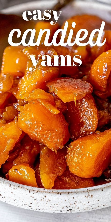 Candied Yams Using Canned Sweet Potatoes, Sweet Potato In A Can Recipe, Recipes With Canned Yams, Candie Yams Southern, Yams In A Can, Princella Yams Recipe, Candied Sweet Potato Recipes Stove Top, Sweet Potato Candied Yams, Can Sweet Potato Recipes Easy