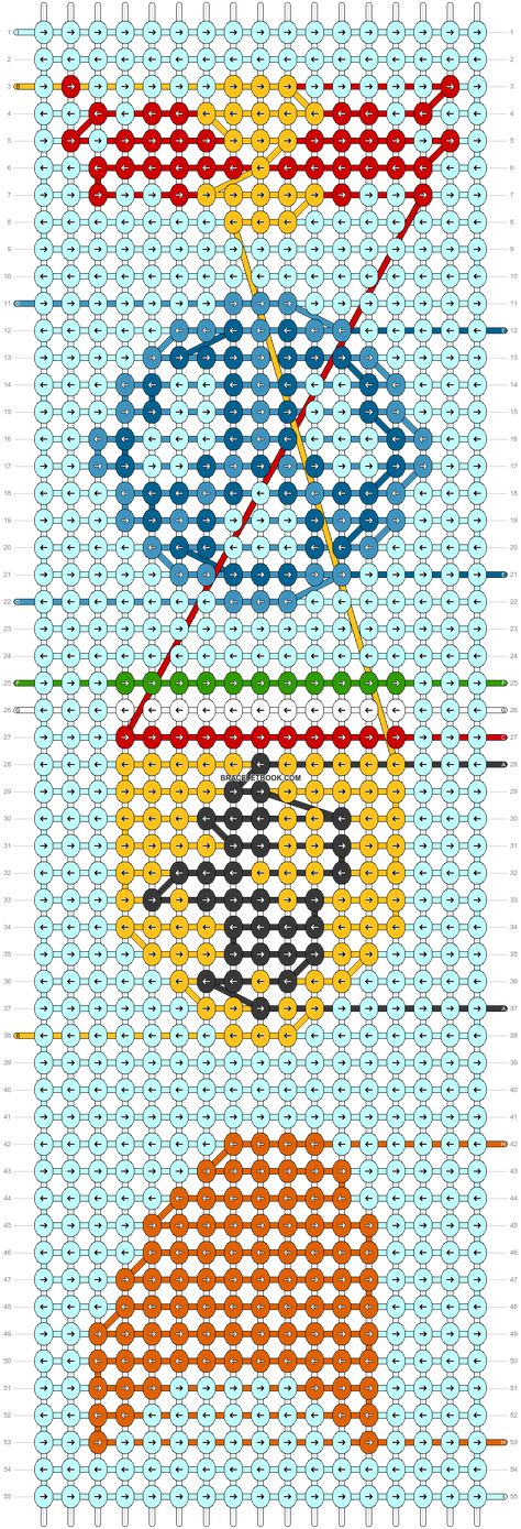 Alpha pattern #163049 | BraceletBook F1 Friendship Bracelet Pattern, F1 Bracelet Pattern, Motorsport Logo, Brazilian Bracelet, Beads Macrame, String Bracelet Patterns, Gifts Crochet, Fiber Crafts, Bracelet Keychains