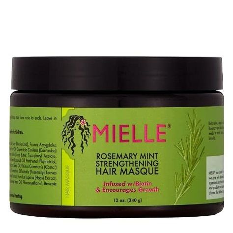 Mielle Rosemary Mint Strengthening Hair Masque Mielle Mielle Rosemary Mint, Mielle Organics, Biotin Hair Growth, Strengthening Hair, Mint Hair, Hair Masque, Regrow Hair, Rosemary Mint, Hair Control