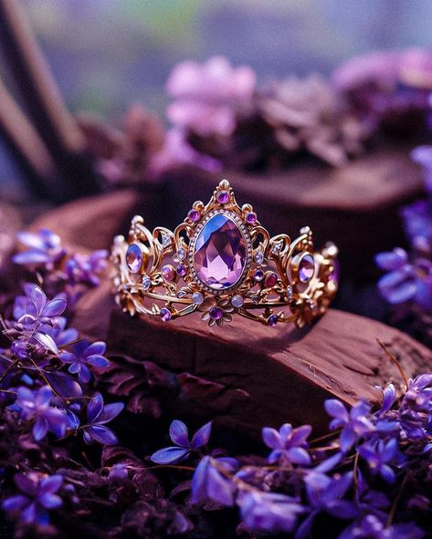 Rapunzel Ring, Disney Princess Rings, Rapunzel Crown, Fairytale Engagement Rings, Princess Tiara Ring, Tangled Jewelry, Rapunzel Wedding, Tangled Wedding, Fantasy Settings