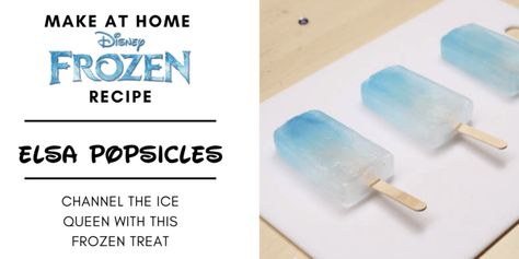 The Cold Never Bothered You Anyway - Make Elsa's Frozen Popsicles! | Inside the Magic Elsa Popsicles, Frozen Cat Treats, Frozen Alcohol Popsicles, Healthy Ice Pops, Frozen Popsicles, Conspericy Theories Disney Frozen, Disney Inspired Food, Yogurt Pops, Lemon-lime Soda