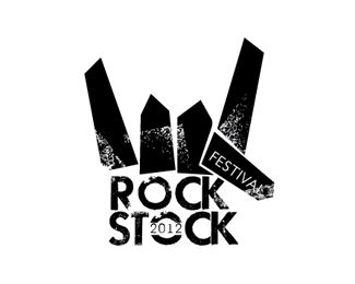 Rock Stock Festival Logo Rock Logo Design, Festival Graphics, Sound Logo, Rock Music Festival, Music Festival Logos, Rock Logo, Music Note Tattoo, Rock River, Festival Logo