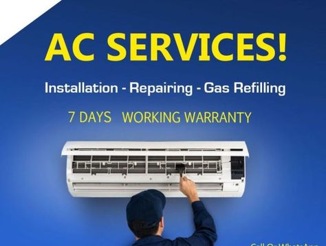 Ac Technician, Promote Business, Ac Service, Business Services, Business Promotion, Professions, Pakistan, Logo Design, Electronics