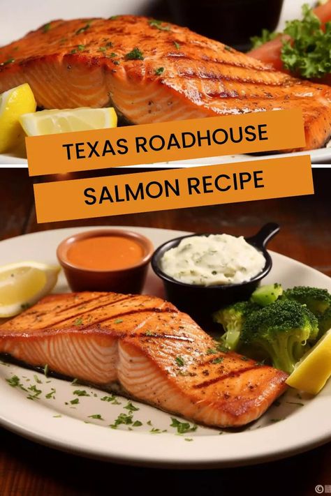 Texas Roadhouse Salmon Recipe – Hungarian Chef Texas Roadhouse Lemon Pepper Butter, Chilis Copycat Ancho Salmon Recipe, Salmon In The Smoker Recipes, Texas Roadhouse Tartar Sauce Recipe, Ancho Salmon Recipe, Texas Roadhouse Salmon, Texas Roadhouse Salmon Recipe, Roadhouse Recipes, Texas Roadhouse Recipes