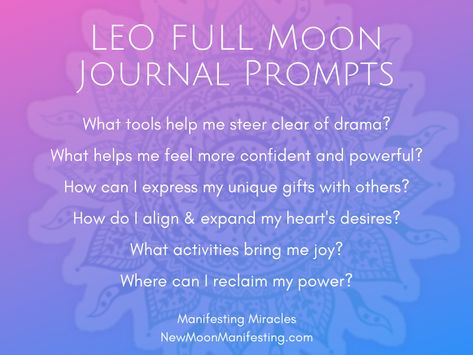 Leo Full Moon 2023, Leo Full Moon Journal Prompts, Full Moon In Leo Ritual, Wellness Reset, Leo Full Moon, Leo New Moon, Full Moon In Leo, New Moon In Leo, Moon Manifesting