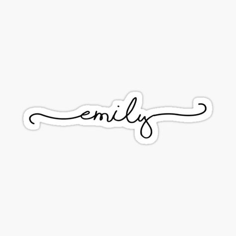 Emily Calligraphy, Emily Name Tattoo, Affirmation Night, Emily Tattoo, Emily Name, Phineas E Ferb, Kid Name Tattoo, Coffee Shop Signs, Rose Flower Tattoos