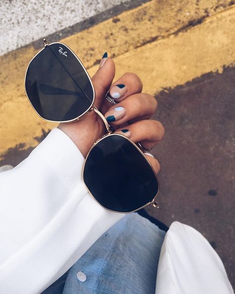 Ray-Ban Hexagonal Sunglasses | EyeWearThese Hexagonal Sunglasses, Trendy Glasses, Cute Sunglasses, نظارات شمسية, Cute Glasses, Fashion Eye Glasses, Stylish Glasses, Trendy Sunglasses, Man Ray