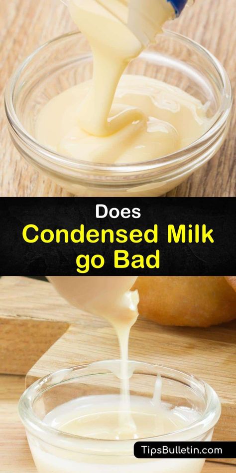 Does sweetened condensed milk go bad? Like other dairy products, condensed milk has an expiration date and telltale signs of spoilage. To make Eagle Brand condensed milk stay fresh after opening, use an airtight container or plastic wrap to block out bacteria. #condensed #milk #spoil What To Use Condensed Milk For, Eagle Brand Milk Recipes, Ways To Use Condensed Milk, Making Condensed Milk, Recipes Using Sweetened Condensed Milk, Caramel Out Of Sweetened Condensed Milk, Eagle Brand Recipes Condensed Milk, Condensed Milk Caramel Stove Top, How To Make Sweetened Condensed Milk From Evaporated Milk