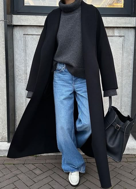 Adrette Outfits, Wide Leg Jeans Outfit, Mode Casual, Jeans Outfit, Mode Inspo, Autumn Outfit, Outfit Inspo Fall, Looks Style, Mode Inspiration