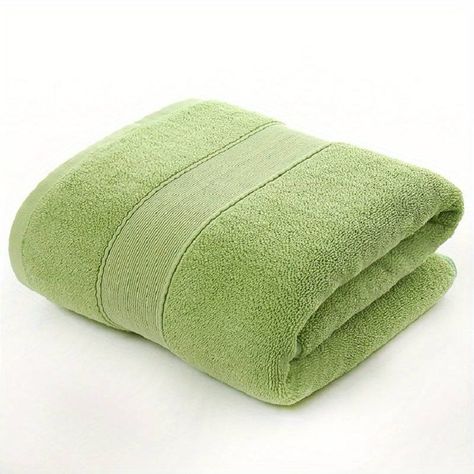 1pc Cotton Luxury Premium Bath Towel High Absorbent Soft Comfortable Bath Towel Bathroom Accessories 55 1 27 5in - Home & Kitchen - Temu United Kingdom Green Bath Towels, Ceramic Soap Dispenser, Soft Bath Towels, Mens Pajamas Set, Spa Day At Home, Cotton Bath Towels, Bathroom Products, Free Products, Paraben Free