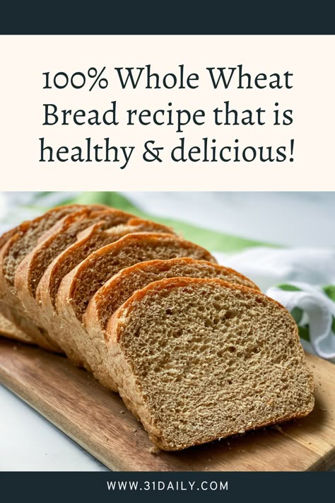 Light Whole Wheat Bread Recipe, Whole Wheat Oatmeal Bread, Whole Wheat English Muffin Bread Recipe, Homemade Whole Wheat Bread Recipes, Whole Wheat Yeast Bread, Easy Healthy Homemade Bread, Healthy Whole Grain Bread, Fresh Ground Flour Bread Recipe, Homemade High Fiber Bread