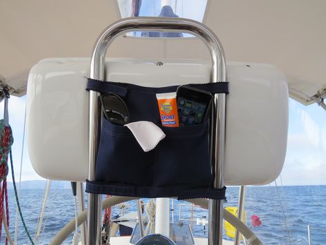 Boat Trash Can Ideas, Center Console Boat Storage Ideas, Small Boat Storage Ideas, Boat Storage Ideas Space Saving, Boat Organization Ideas, Boat Storage Ideas, Boat Essentials, Macgregor 26, Boat Organization