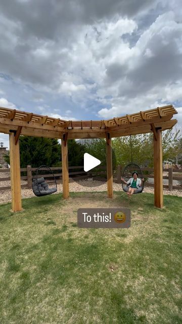 Pergola With Swing, Free Standing Pergola, Pergola Swing, Spring Projects, Pollinator Garden, Master Gardener, Paver Patio, Urban Farming, Backyard Ideas