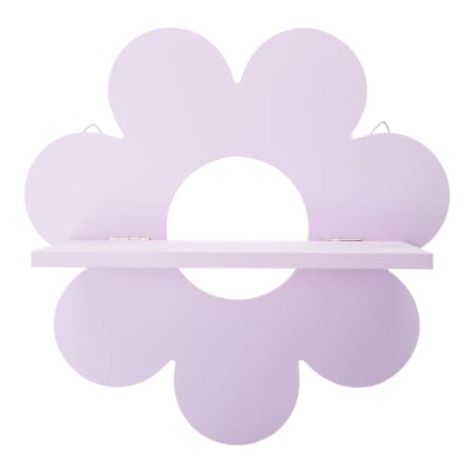 Brand New Daisy Flower Decorative Shelf For Wall Decor That's Both Unique And Useful To Display Your Books, Collectibles, Plants, And More! Size: 10in (W) X 10in (L) X 4in (D) Color: Lavender Maximum Weight Limit: 3.5lbs Shelf For Wall, Purple Room Decor, Decorative Shelf, Purple Rooms, White Wall Decor, Mirrored Wallpaper, Hanging Shelf, Five Below, Hanging Shelves