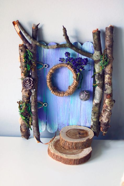 Summer Solstice Crafts, Solstice Crafts, Rainy Spring Day, Diy Fairy Door, Honey Cakes, Whimsical Diy, Fairy Garden Doors, Rainy Spring, Jar Spells