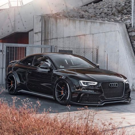 Rs5 Coupe, Rs6 Audi, Audi S5 Sportback, Audi A5 Coupe, A5 Coupe, Luxury Cars Audi, Black Audi, Wide Body Kits, Audi Rs5