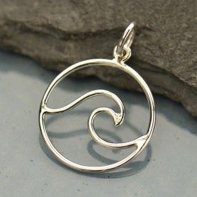 Wave Pendant, Wave Jewelry, Nautical Bracelet, Wave Necklace, Beachy Vibes, Gold Waves, Silver Jewelry Design, Silver Jewels, Beach Lover