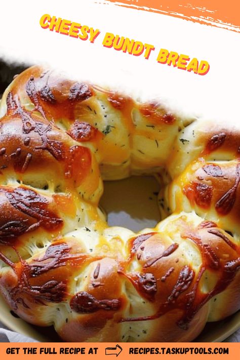 Discover the ultimate comfort food with this Cheesy Bundt Bread recipe. Delightfully golden and crisp on the outside, with a gooey, cheesy interior, this bread is perfect for any occasion. Easy to make and irresistibly delicious, it's an ideal appetizer or side dish for gatherings and family dinners. Try pairing it with your favorite dips or as a standalone savory treat. Your friends and family will beg for the recipe after just one bite! Follow along for step-by-step instructions and tips for a perfect Cheesy Bundt Bread, Savory Bread Recipes, Bundt Bread, Savory Bread Recipe, Active Dry Yeast, Savory Bread, Favorite Dips, Pull Apart Bread, Bread Ingredients