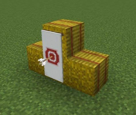 Minecraft Target Practice, Minecraft Hay Cart, Minecraft Archery House, Minecraft Archery Range, Minecraft Circus Tent, Minecraft Archery, Minecraft Stall, Minecraft Decorations Outside, Rumah Minecraft Sederhana