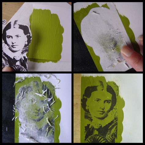 Acrylic Paint Transfer, Image Transfer Photography, Magazine Transfer To Paper, Image Transfer Techniques, Painting Over Photographs, Photo Transfer Art, Transfer Image To Canvas, Image Transfer Art, Experimental Art Techniques