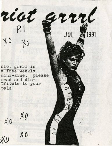 The riot grrrl movement still inspires musicians, years after it ended.   The first issue of Riot Grrrl zine, from 1991. Credit Courtesy of Fales Library, New York University Punk Zine, Feminist Punk, Kathleen Hanna, Zine Design, Arte Punk, Riot Grrrl, Punk Music, Post Punk, Punk Rock