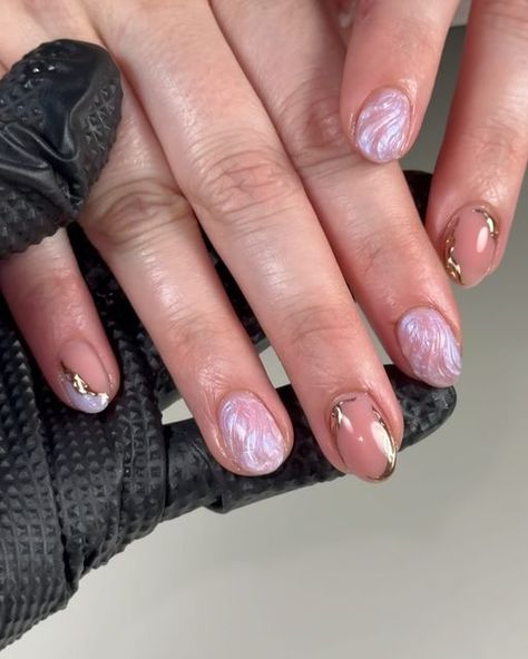 DIANA • Illinois Nail Tech • Structured Gel Manicures on Instagram: "🧜‍♀️🫧✨       Mermaid nails, natural nails, builder gel nails, hard gel nails, nail art, watch me work, day in the life, nails of the day, structured gel manicures, short nails #nails #nailart #nailsoftheday #nailsofinstagram #shortnails #naildesign #nailvideos #nailinspo #structuredmanicure #chicagonails #chicagonailtech #milwaukeenailtech #nailtech #nailsoftheweek #nuancenail #nailvideos #summernails #mermaidnails #gelnails #gelnaildesign #gelnailpolish #naturalnails #buildergeloverlay #hardgeloverlay #nailtech #milwaukeenailtech #chicagonailtech #milwaukeenails #chicagonails #chromenails" Builder Gel Nail Designs Short, Structured Gel Nails, Gel Builder Nails Short, Structured Gel Manicure, Builder Gel Nails Design, Hard Gel Nails, Builder Gel Nails, Gel Overlay, Gel Designs