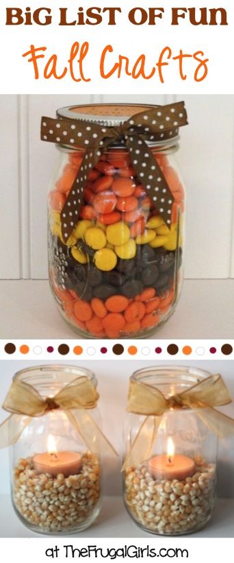 BIG List of Fun DIY Fall Crafts! Scented Pinecones, Hallowen Ideas, Fun Fall Crafts, Wedding Favors Fall, Fall Deco, Fall Crafts Diy, Diy Spring, Autumn Crafts, Fall Projects