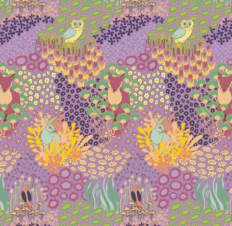 Grantchester Meadows pattern in a few colour ways, some old palettes thrown in from my Desert Dreaming and Woodstock collections, too! . . . #surfacepatterndesign #pinkfloyd #grantchestermeadows #licensingartist #melidolman #dogfox #kingfisher #owl #rabbit Grantchester Meadows, Desert Dream, Colour Ways, April 20, Kingfisher, Pattern Illustration, Pink Floyd, Surface Pattern Design, Woodstock