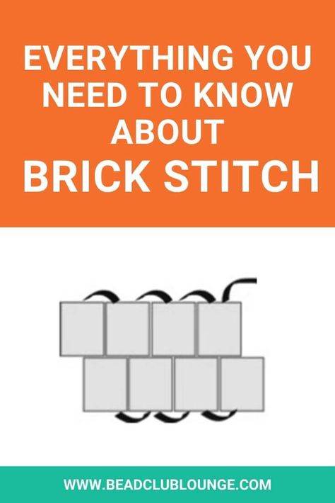 Have you ever tried Brick Stitch? This beading technique can be used to create stunning beaded bracelets, earrings and even charms. Click here to learn how to make your own jewelry with a free tutorial for beginners as well as a list of patterns. #tbcl How To Brick Stitch, Brick Stitch Increase, Brick Stitch Alphabet Patterns, Brick Stitch Blank Pattern, 2 Drop Brick Stitch Graph Paper, Double Brick Stitch Graph Paper, Beading Tips, Bead Weaving Tutorials, Brick Stitch Pattern