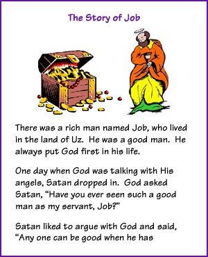 The Story of Job (Story) - Kids Korner - BibleWise Job Bible Study, Story Of Job, Job Bible, Childrens Bible Study, Bible Heroes, Kids Church Lessons, Story Kids, Bible Quiz, Bible Story Crafts