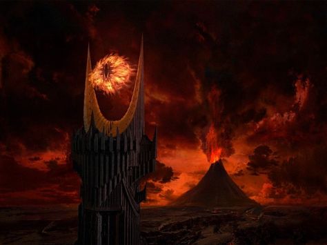 Eye of Sauron and Mount Doom Dark Throne, Eye Of Sauron, Lord Sauron, Mount Doom, Lord Of The Rings Tattoo, The Fellowship Of The Ring, The Dark Lord, Wallpapers For Mobile Phones, Photo Mount