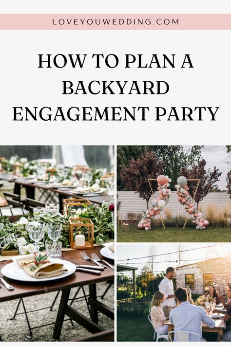 21 Best Backyard Engagement Party Ideas for 2023 and 2024 Couples - Backyard Engagement Party Food, Engagement Party Picnic, Backyard Engagement Party Ideas, Engagement Party Checklist, Backyard Engagement Party Decorations, Engagement Party Menu, Backyard Engagement Party, Outdoor Engagement Party, Engagement Party Table