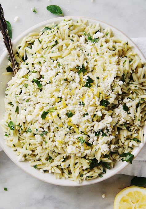 Lemon & Herb Orzo Go To Recipes, How To Cook Orzo, Dinner Side, Lemon Herb, Orzo Pasta, Dinner Sides, Salad Side Dishes, Ww Recipes, Savoury Cake