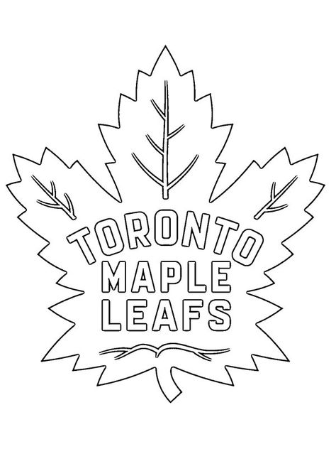 Download or print this amazing coloring page: colouring page Toronto Maple Leafs | coloringpage.ca Printable Color Pages, Maple Leaf Template, Logo Coloring Pages, Nanny Diaries, Laptop Drawing, Leaf Template Printable, Toronto Maple Leafs Logo, Fall Leaves Coloring Pages, Leaf Coloring Page