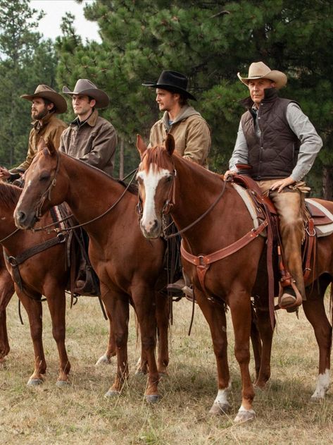 The 5th Season of Yellowstone premieres on November 13th on the Paramount Network. The episodes leave plenty wondering where they can get the incredible jackets they see on screen. Without official confirmation of where they came from, it can be hard to act on the aesthetic, even if you're interested — until now. This is our guide to the jackets you see on Yellowstone. Ranch Retreat, Dave Annable, Yellowstone Series, Luke Grimes, Cole Hauser, Wilde Westen, Kevin Costner, Horse Pictures, Yellowstone National