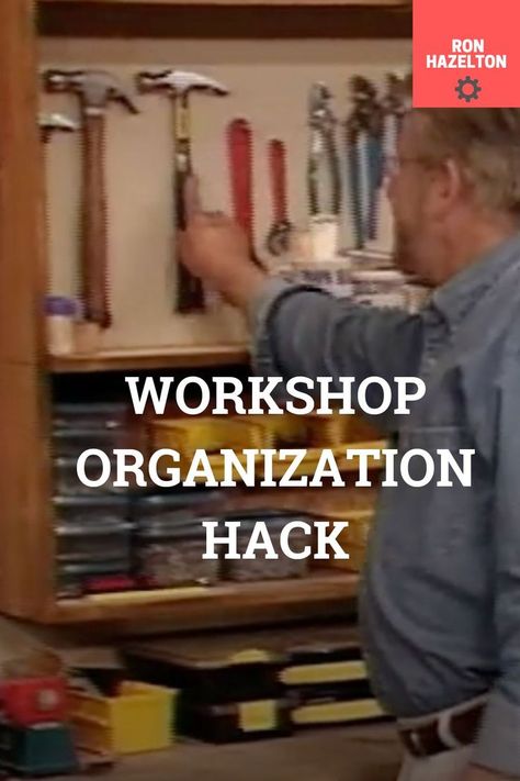 Man grabbing a hammer Hammer Storage, Organize Tools, Tool Board, Work Space Organization, Workshop Organization, Hammers, How To Organize, Tool Organization, Woodworking Tips