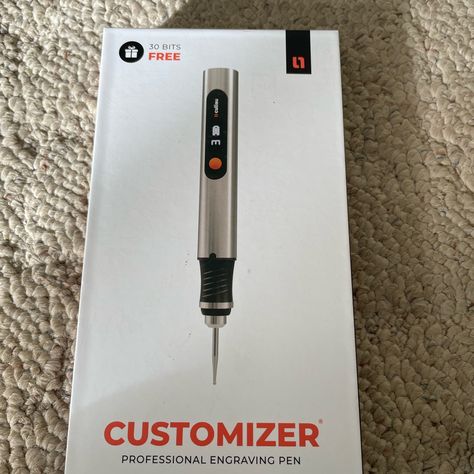 Battery-Operated Engraving Pen. Includes 30 Bits For Engraving On Different Materials. Ideal For Detailed Work. Accidentally Ordered Two And Can’t Return. Engraving Pen, Engraved Pens, Different Materials, Battery Operated, Pen, Canning, Red, Color