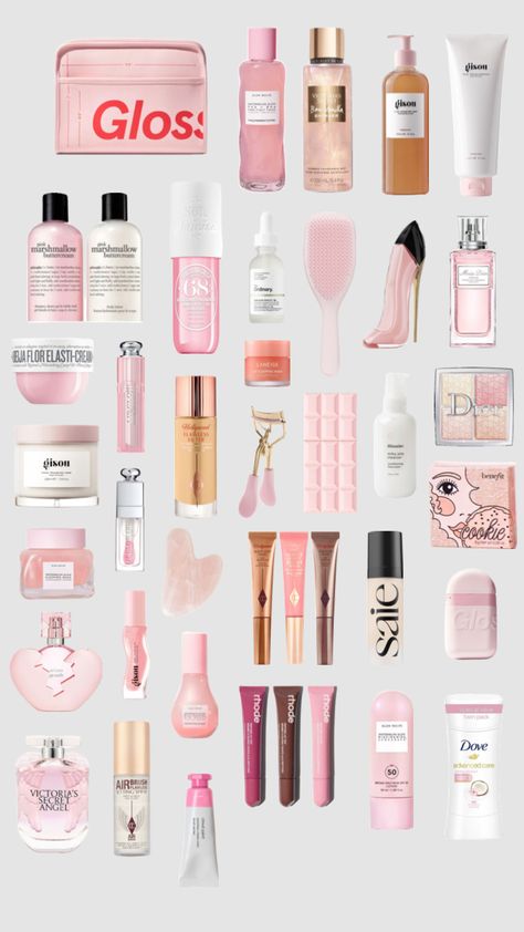 #pinkaesthetic #pink #beauty #makeup #skincare #glossier Skincare Glossier, Makeup Skincare, Pink Aesthetic, Beauty Makeup, Makeup, Pink, Beauty, Beauty Make Up, Make Up