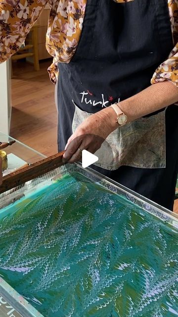 Born In Paper Byron Bay | Just sharing a little of my lovely afternoon with the lovely Betul and husband @turkisharts in Istanbul. Ebru Art, the beautiful relaxing... | Instagram Marbling Paper, Ebru Art, Relaxing Art, Marble Paper, Marbling, Byron Bay, One Week, Handmade Paper, Istanbul