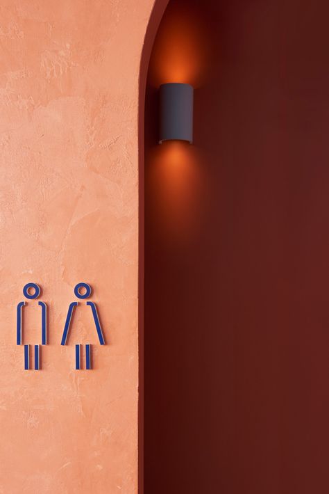 Fonda Bondi | Studio Esteta | Hunting for George Wc Icon, Toilet Signage, Fun Signage, Restrooms Signage, Wayfinding Signs, Brand Personality, Wayfinding Design, Signage System, Toilet Sign